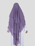 Dreilagiger Khimar Chifon