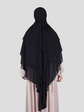 Dreilagiger Khimar Chifon