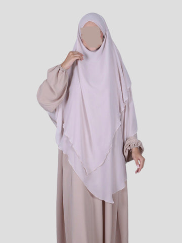 Dreilagiger Khimar Chifon