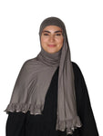 Premium Jersey Hijab mit Wellen