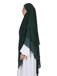 Dreilagiger Khimar Chifon